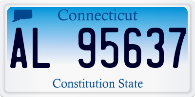 CT license plate AL95637