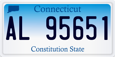 CT license plate AL95651