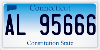 CT license plate AL95666