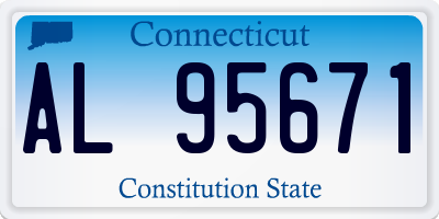 CT license plate AL95671