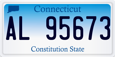 CT license plate AL95673