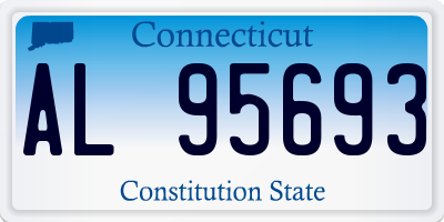 CT license plate AL95693