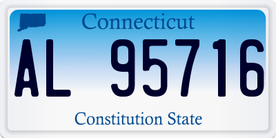 CT license plate AL95716
