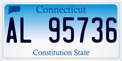 CT license plate AL95736