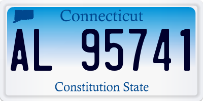 CT license plate AL95741