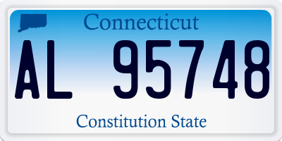 CT license plate AL95748