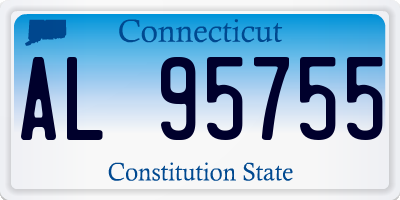 CT license plate AL95755