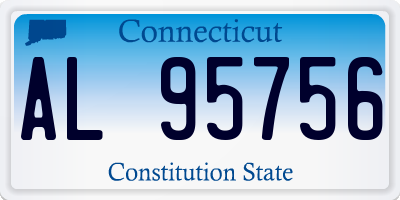 CT license plate AL95756