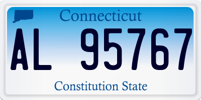CT license plate AL95767