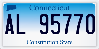 CT license plate AL95770
