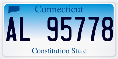 CT license plate AL95778
