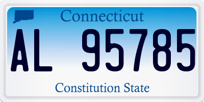 CT license plate AL95785