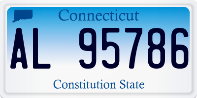 CT license plate AL95786