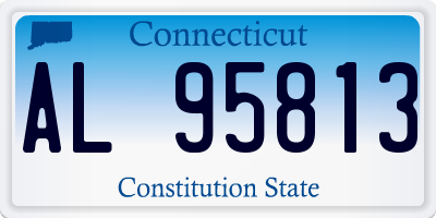 CT license plate AL95813