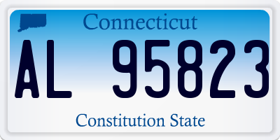 CT license plate AL95823