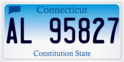 CT license plate AL95827