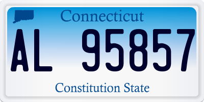 CT license plate AL95857
