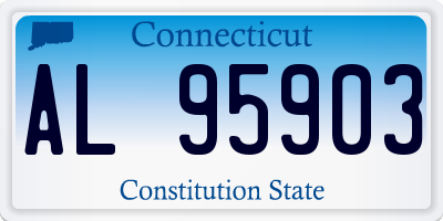 CT license plate AL95903