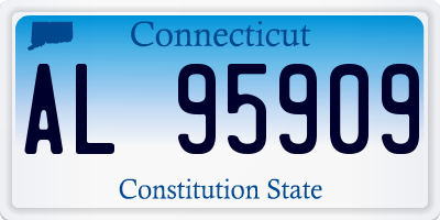 CT license plate AL95909