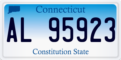 CT license plate AL95923