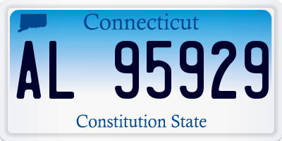 CT license plate AL95929