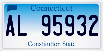CT license plate AL95932