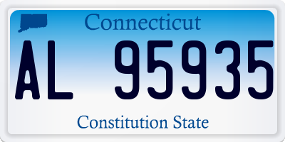 CT license plate AL95935