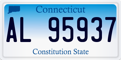 CT license plate AL95937