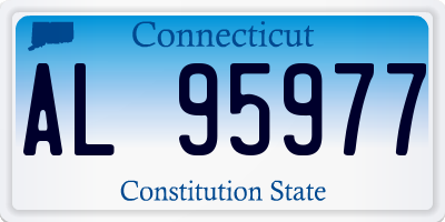 CT license plate AL95977