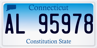 CT license plate AL95978