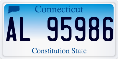 CT license plate AL95986