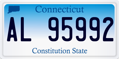 CT license plate AL95992