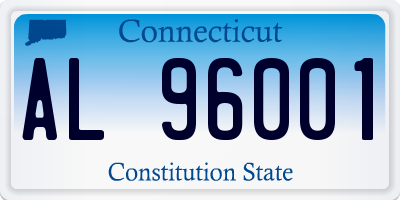 CT license plate AL96001