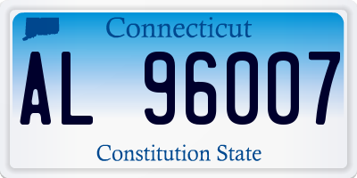 CT license plate AL96007
