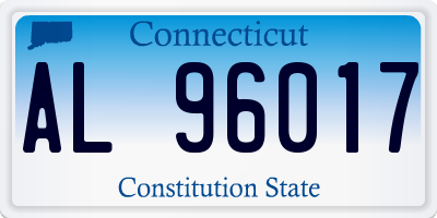CT license plate AL96017