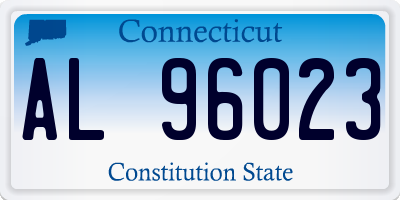 CT license plate AL96023