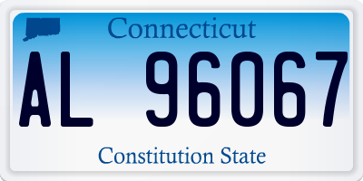 CT license plate AL96067