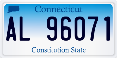 CT license plate AL96071
