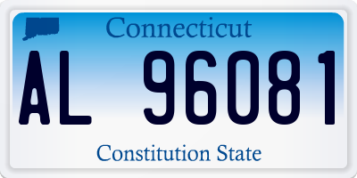 CT license plate AL96081