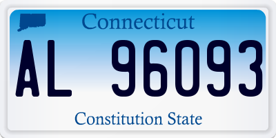 CT license plate AL96093