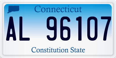 CT license plate AL96107