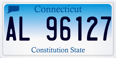 CT license plate AL96127