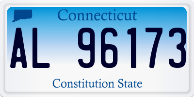 CT license plate AL96173