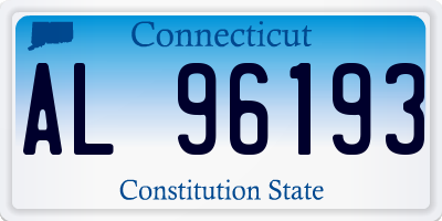 CT license plate AL96193
