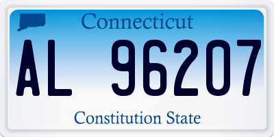 CT license plate AL96207
