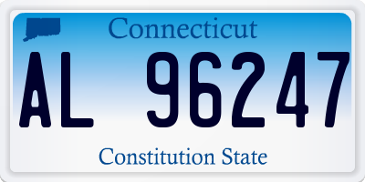 CT license plate AL96247