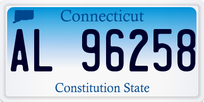 CT license plate AL96258