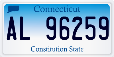CT license plate AL96259