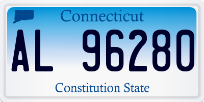 CT license plate AL96280