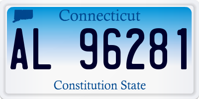 CT license plate AL96281
